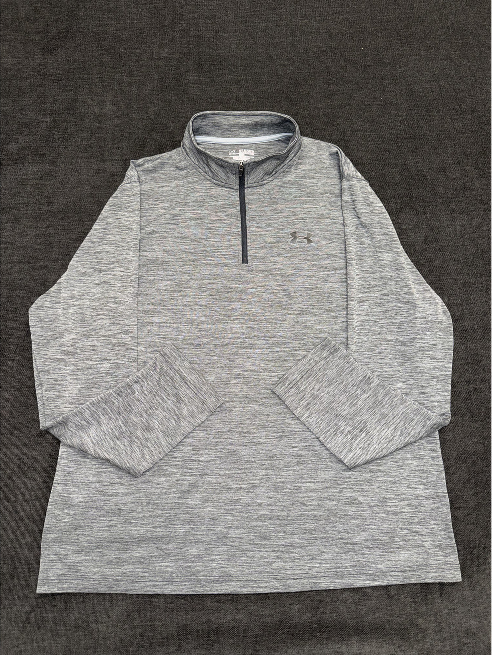 Under Armour HeatGear Loose Fit 2XL Gray Half-Zip Pullover